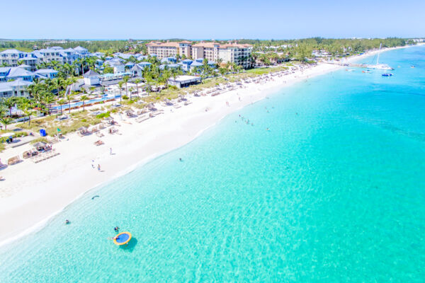 Aerial photo of Beaches Resort on Grace Bay