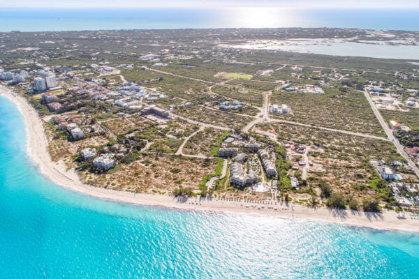 Aerial view of Grace Bay