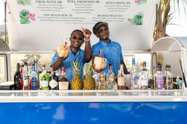 The beachside bar van at The Ritz-Carlton, Turks and Caicos