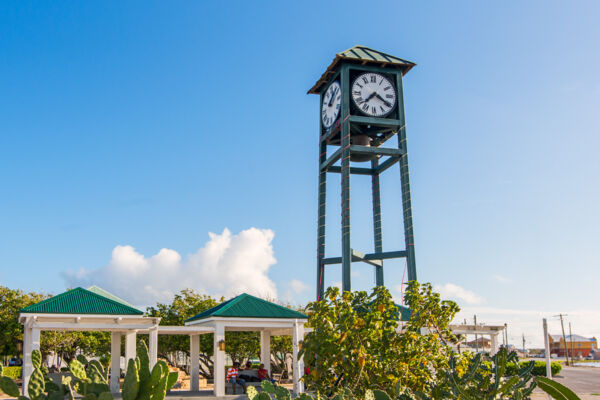 Emancipation Square on the salina at Cockburn Town