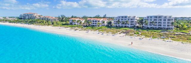 Luxury resorts on Grace Bay Beach, Turks and Caicos