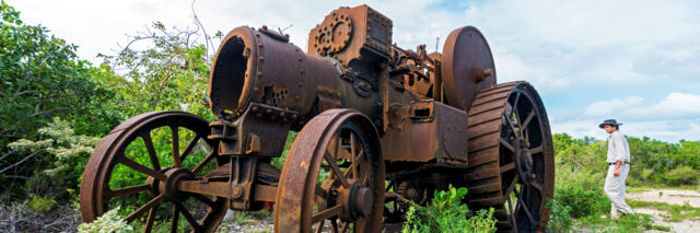 Burrell Traction at Yankee Town on West Caicos