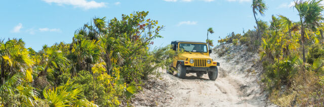 Rental Jeep Wrangler on South Caicos.