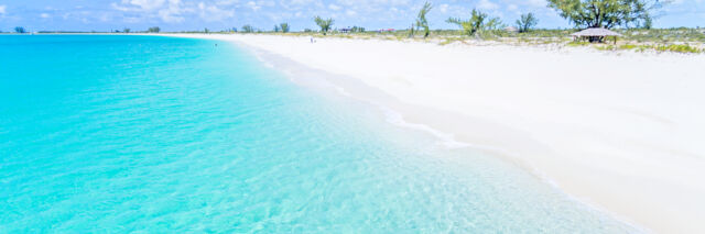 The beach at Pine Cay