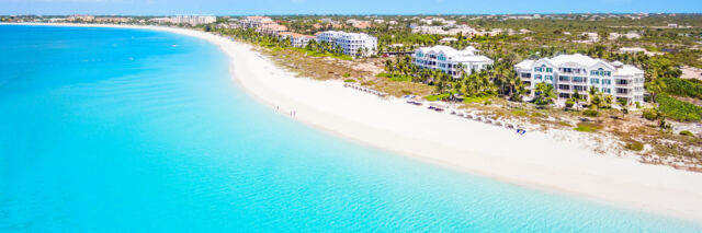 Aerial view of Grace Bay