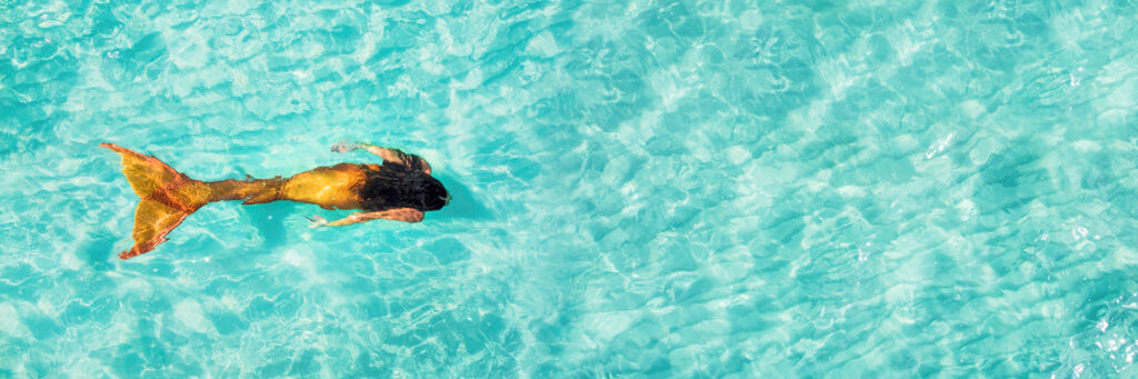 Mermaid in Turks and Caicos.