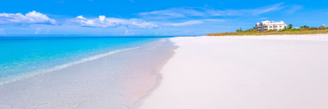 The tranquil Grace Bay Beach and Point Grace Resort