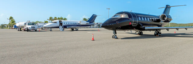 Private jets in the Turks and Caicos