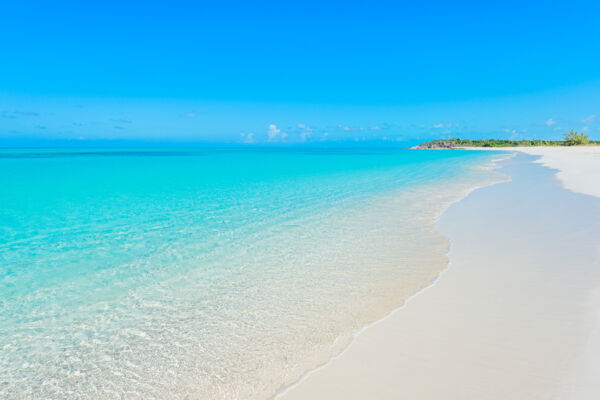 The perfect Half Moon Bay Beach in the Turks and Caicos