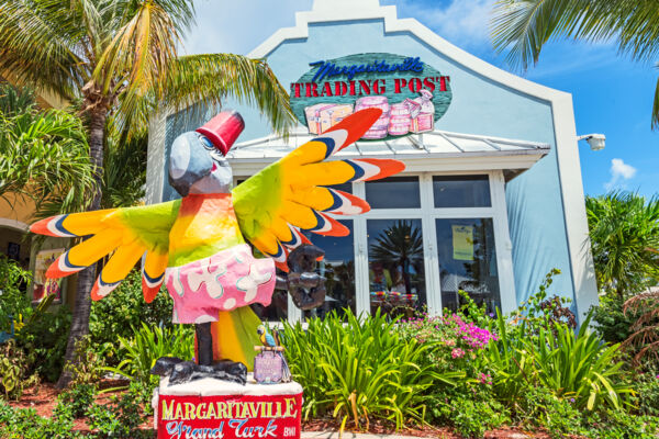 parrot sculpture at the Grand Turk Margaritaville