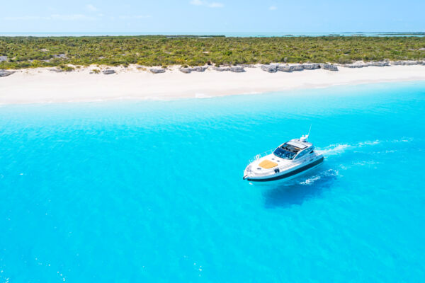 Yacht in the Turks and Caicos