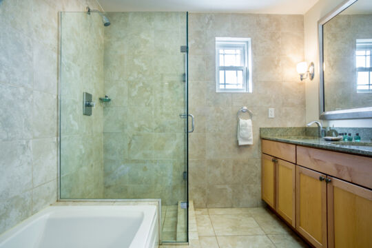 Bathroom in suite at the Alexandra Resort