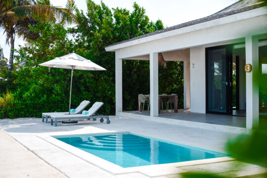 Private pool at a villa