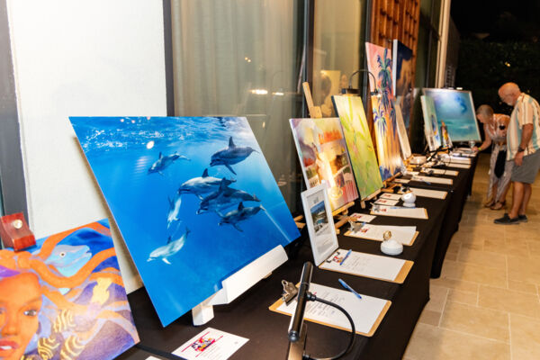 Art up for auction in Turks and Caicos.