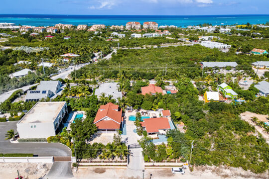 Aerial view of Anna's Villa