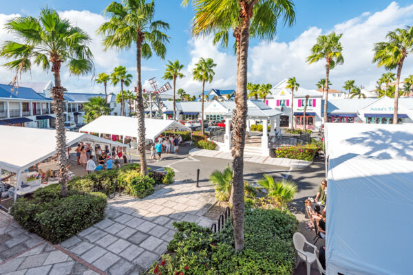 A small Christmas market in Turks and Caicos.