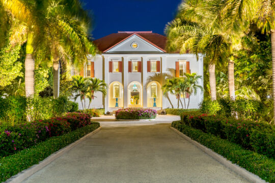 Beach Villa Paprika at night