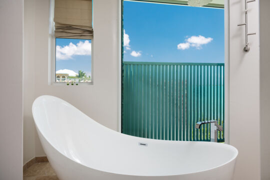 Bathtub in a villa