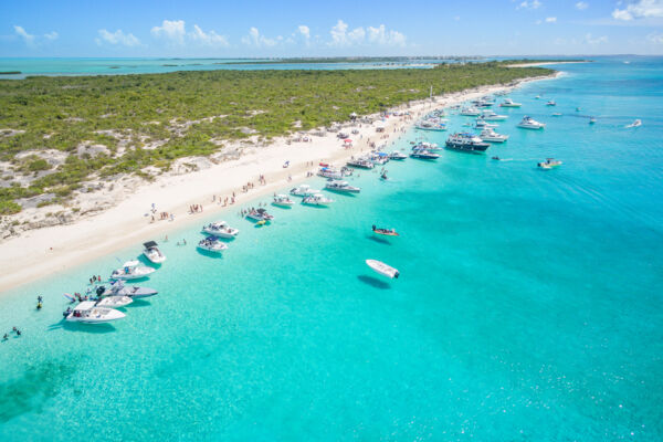 The picturesque water off of Water Cay.