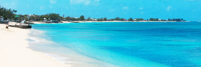 The beach at Cockburn Town in the Turks and Caicos