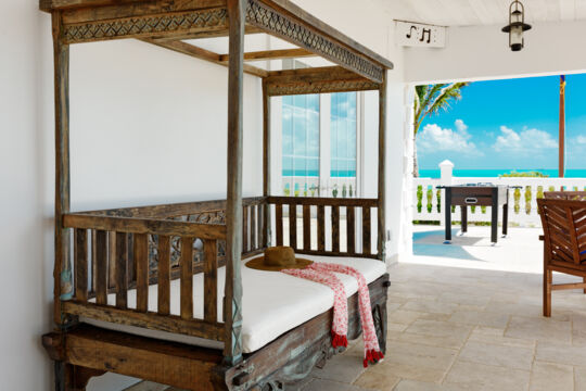 Day bed at a luxury villa