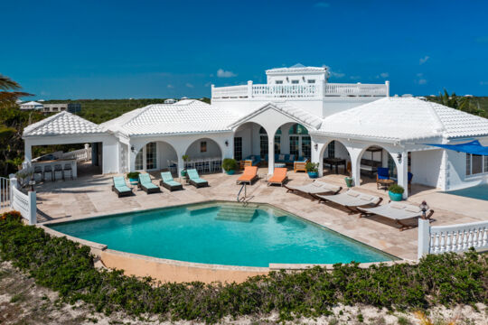 The pool at Conched Out Villa