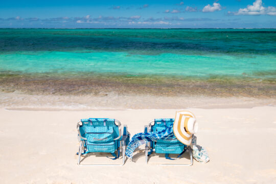 Beach chairs at Smith's Reef