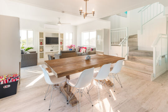 Dining space in a villa