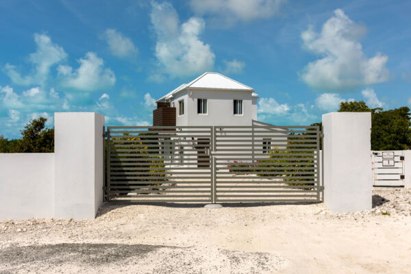 Gate to a villa property