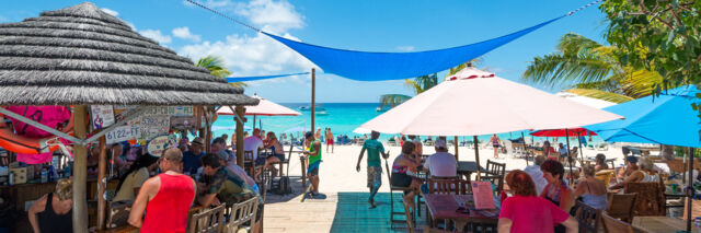 Jack's Shack beachfront restaurant and bar at Grand Turk