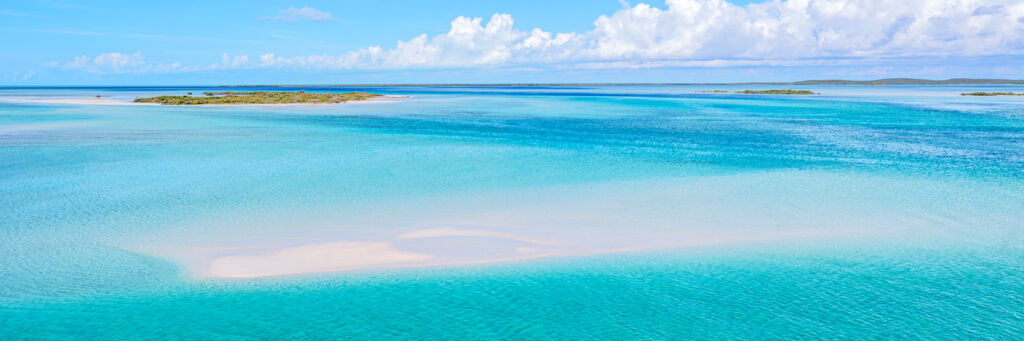 Aerial view of Plandon Cay Cut.