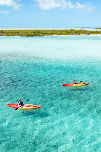 Kayakers at South Caicos