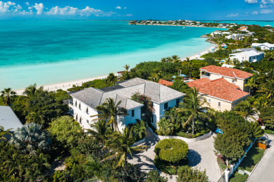 Aerial view of Lilikoi at Sapodilla Bay