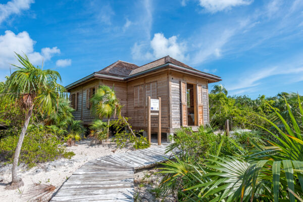 The visitor's center at Little Water Cay