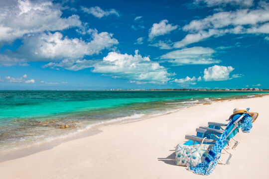 Beach chairs at Smith's Reef