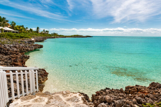 Shallow ocean water at On the Rocks Villa