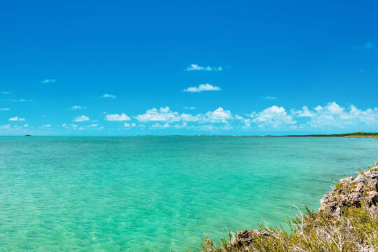 The shallow ocean off of Silly Creek