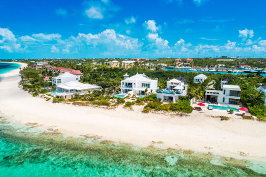 Aerial view of Plum Wild villa