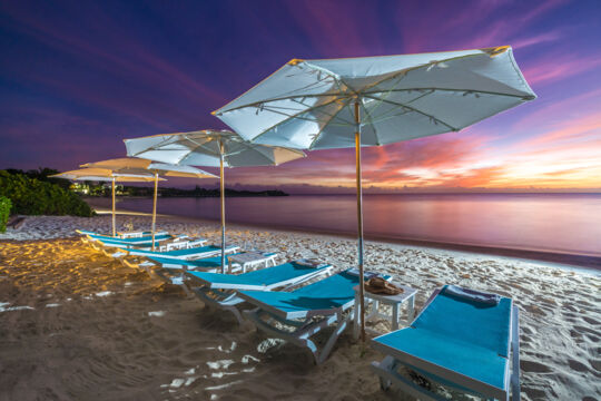 Sapodilla Bay at dusk