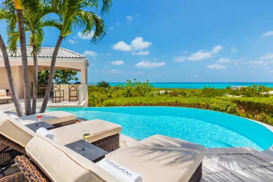 Ocean view from a villa