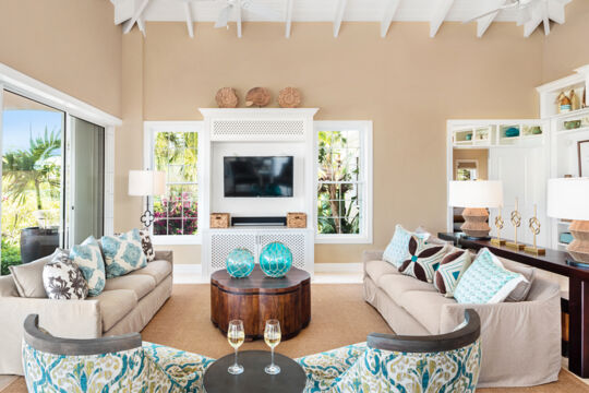 Seating area in a villa