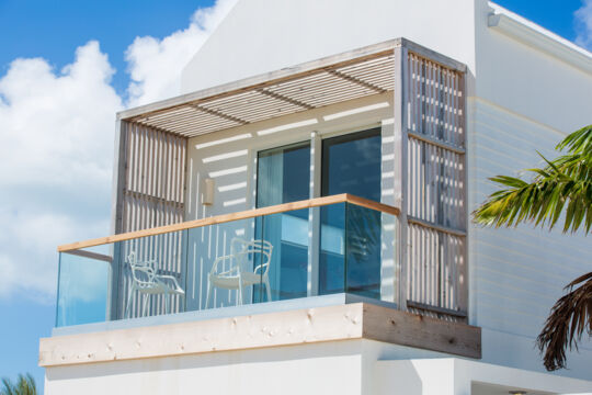 Bedroom window and terrace