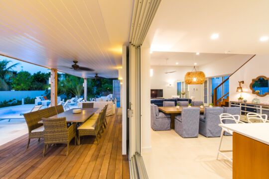 Villa interior and terrace