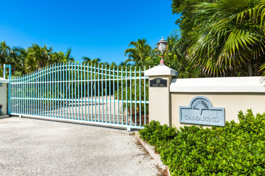 Gate to a villa