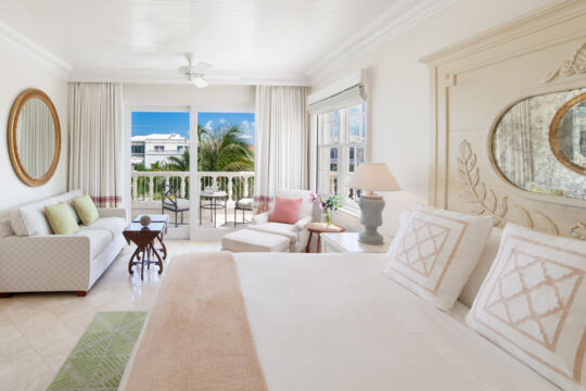 Ocean front suite interior at The Palms