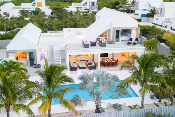 Unparalleled 21, a five-bedroom villa located in the Leeward area of Providenciales. 