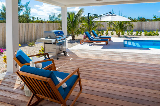 Chairs on an outdoor deck