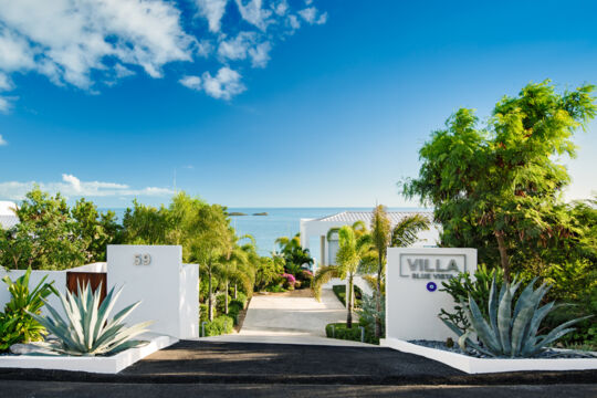 Entry road to Villa Blue Vista