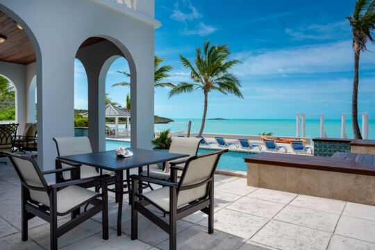 Oceanfront patio table