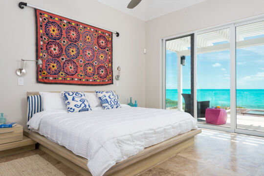 Bedroom in a luxury villa